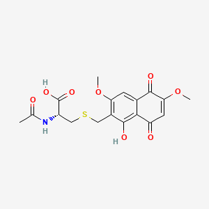 molecular formula C18H19NO8S B1672661 Fibrostatin C CAS No. 91776-47-5