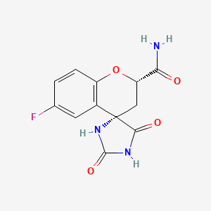 molecular formula C12H10FN3O4 B1672664 Fidarestat CAS No. 136087-85-9