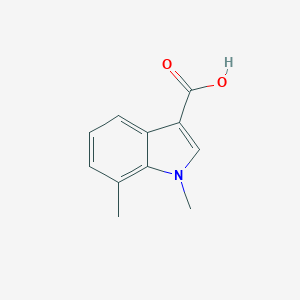 molecular formula C11H11NO2 B167267 1,7-Dimethylindole-3-carboxylic acid CAS No. 125818-11-3