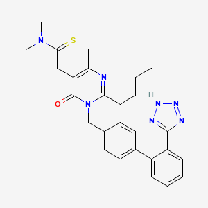 molecular formula C27H31N7OS B1672672 非马沙坦 CAS No. 247257-48-3