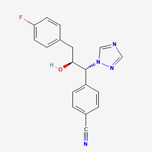 molecular formula C18H15FN4O B1672675 Finrozole CAS No. 160146-17-8