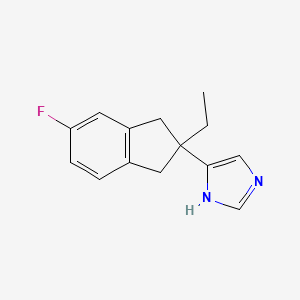molecular formula C14H15FN2 B1672676 Fipamezole CAS No. 150586-58-6