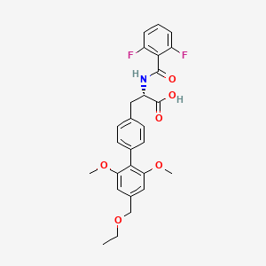 molecular formula C27H27F2NO6 B1672681 Firategrast CAS No. 402567-16-2