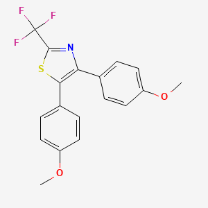 molecular formula C18H14F3NO2S B1672686 Itazigrel CAS No. 70529-35-0
