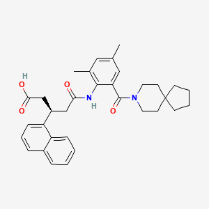 molecular formula C33H38N2O4 B1672689 Itriglumide CAS No. 201605-51-8