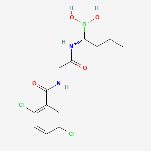 molecular formula C14H19BCl2N2O4 B1672701 依沙佐米 CAS No. 1072833-77-2