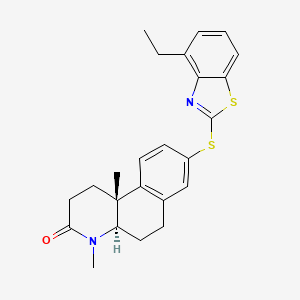 molecular formula C24H26N2OS2 B1672704 Izonsteride CAS No. 176975-26-1