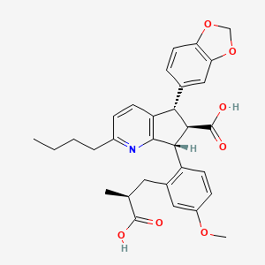 molecular formula C31H33NO7 B1672707 J-104132 CAS No. 198279-45-7