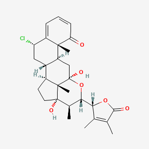 molecular formula C28H36ClO7 B1672723 Jaborochlorodiol CAS No. 135293-24-2