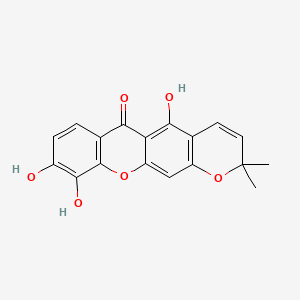 molecular formula C18H14O6 B1672725 Jacareubin CAS No. 3811-29-8