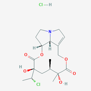 molecular formula C18H27Cl2NO6 B1672730 Jaconine hydrochloride CAS No. 7251-11-8