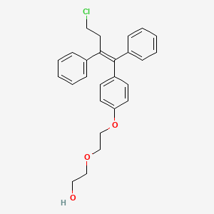 molecular formula C26H27ClO3 B1672733 Fispemifene CAS No. 341524-89-8