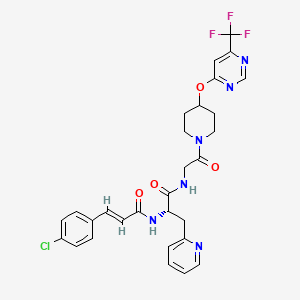 molecular formula C29H28ClF3N6O4 B1672738 FR260330 CAS No. 442198-67-6