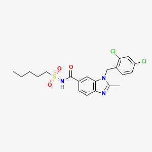 molecular formula C21H23Cl2N3O3S B1672743 FK614 CAS No. 193012-35-0