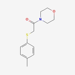 molecular formula C13H17NO2S B1672748 1-Morpholino-2-(p-tolylthio)ethanone CAS No. 392313-31-4