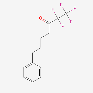 molecular formula C13H13F5O B1672749 1,1,1,2,2-Pentafluoro-7-phenylheptan-3-one CAS No. 1071000-98-0