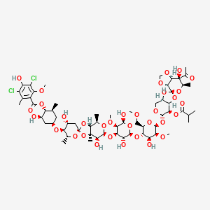 molecular formula C61H88Cl2O33 B1672753 Flambamycin CAS No. 42617-24-3