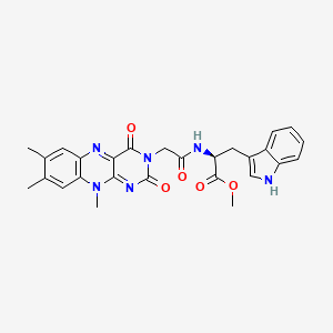 molecular formula C27H26N6O5 B1672757 Flavinyltryptophan CAS No. 21099-87-6