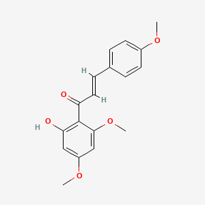 molecular formula C18H18O5 B1672759 2'-Hydroxy-4,4',6'-trimethoxychalcone CAS No. 64680-84-8