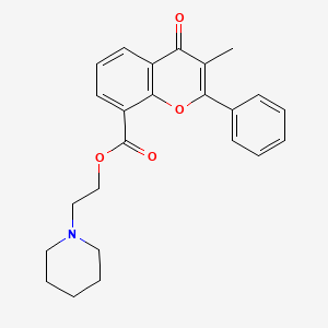 molecular formula C24H25NO4 B1672763 Flavoxate CAS No. 15301-69-6