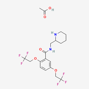 molecular formula C19H24F6N2O5 B1672766 Flecainide Acetate CAS No. 54143-56-5