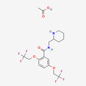 molecular formula C19H24F6N2O5 B1672766 Flecainide acetate CAS No. 54143-56-5