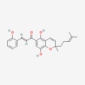molecular formula C25H26O5 B1672767 Flemingin A CAS No. 18296-58-7