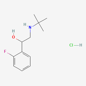 molecular formula C12H19ClFNO B1672769 Flerobuterol hydrochloride CAS No. 82101-08-4