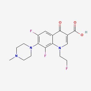 molecular formula C17H18F3N3O3 B1672770 Fleroxacin CAS No. 79660-72-3