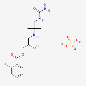B1672772 Flestolol sulfate CAS No. 88844-73-9