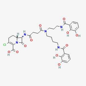 (6R,7S)-3-chloro-7-[[4-[4-[(2,3-dihydroxybenzoyl)amino]butyl-[3-[(2,3-dihydroxybenzoyl)amino]propyl]amino]-4-oxobutanoyl]amino]-8-oxo-1-azabicyclo[4.2.0]oct-2-ene-2-carboxylic acid