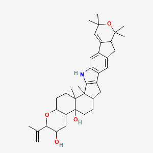 molecular formula C37H47NO4 B1672787 Janthitrem C CAS No. 73561-91-8