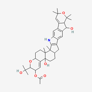 molecular formula C39H51NO7 B1672789 Janthitrem F CAS No. 90986-52-0