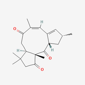 molecular formula C20H26O3 B1672806 Jatrophatrione CAS No. 58298-76-3