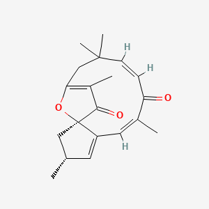 molecular formula C20H24O3 B1672808 Jatrophone CAS No. 29444-03-9