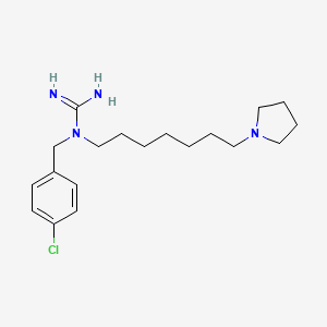 molecular formula C19H31ClN4 B1672815 1-[(4-Chlorophenyl)methyl]-1-(7-pyrrolidin-1-ylheptyl)guanidine CAS No. 485812-42-8