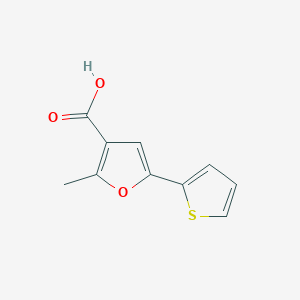 molecular formula C10H8O3S B1672829 2-Methyl-5-(thien-2-yl)-3-furoic acid CAS No. 651005-90-2
