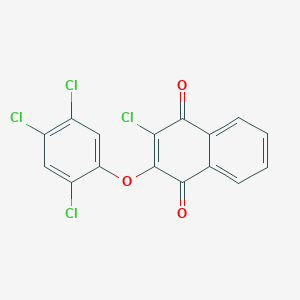 molecular formula C16H6Cl4O3 B1672831 2-Chloro-3-(2,4,5-trichlorophenoxy)naphthalene-1,4-dione CAS No. 882278-66-2