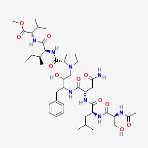 molecular formula C42H68N8O11 B1672832 JG-365 CAS No. 132748-20-0