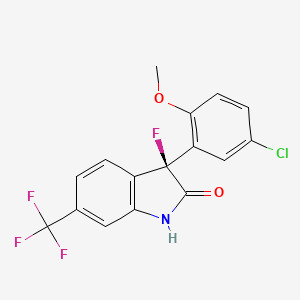 molecular formula C16H10ClF4NO2 B1672837 Flindokalner CAS No. 187523-35-9