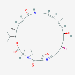 (7R,10R,11R,12Z,17Z,19Z,21S,23R)-23-fluoro-21-hydroxy-11,19-dimethyl-10-propan-2-yl-9,26-dioxa-3,15,28-triazatricyclo[23.2.1.03,7]octacosa-1(27),12,17,19,25(28)-pentaene-2,8,14-trione