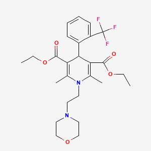 molecular formula C26H33F3N2O5 B1672844 Flordipine CAS No. 77590-96-6