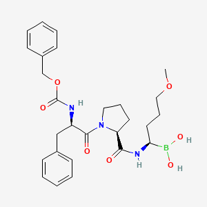 molecular formula C27H36BN3O7 B1672847 Flovagatran CAS No. 871576-03-3