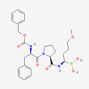 molecular formula C26H34BN3O6 B1672847 Flovagatran CAS No. 871576-03-3