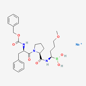 molecular formula C27H36BN3NaO7+ B1672848 TGN 255(sodium salt) CAS No. 871575-98-3