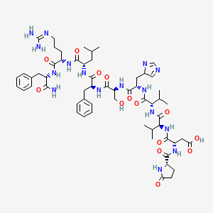 molecular formula C58H84N16O14 B1672852 Flrlamide, manduca CAS No. 129960-91-4