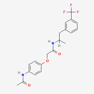 molecular formula C20H21F3N2O3 B1672861 Flucetorex CAS No. 40256-99-3