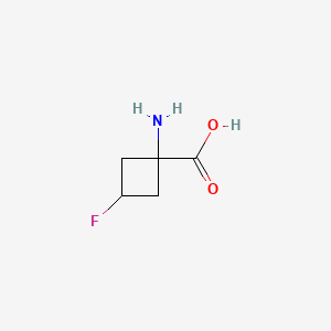 molecular formula C5H8FNO2 B1672863 1-氨基-3-氟-环丁烷羧酸 CAS No. 222727-43-7