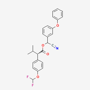 molecular formula C26H23F2NO4 B1672867 Flucythrinate CAS No. 70124-77-5