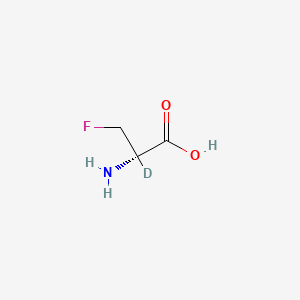 molecular formula C3H5DFNO2 B1672869 Fludalanine CAS No. 35523-45-6
